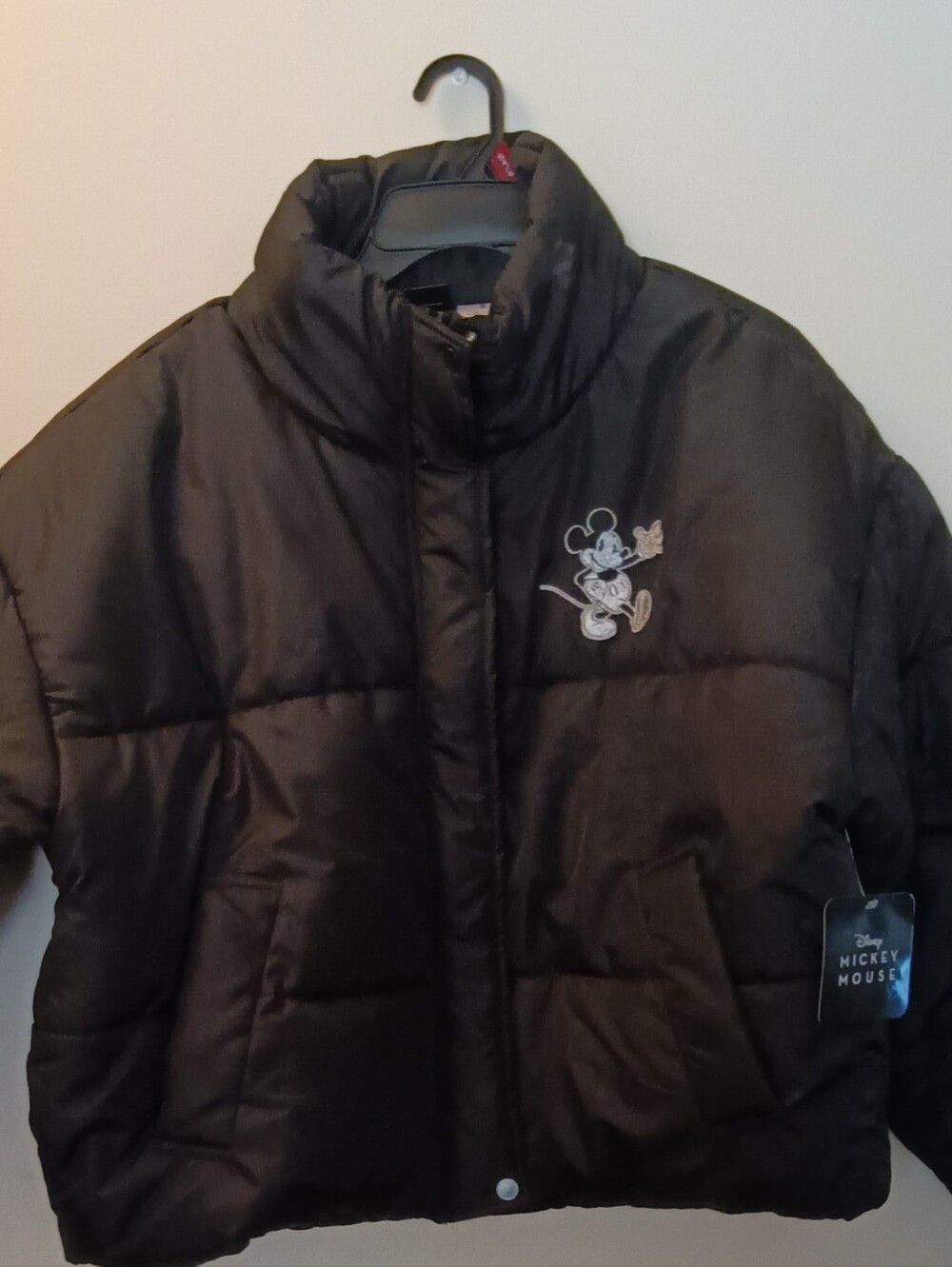 Disney Mickey Mouse Black Puffer Jacket for Kids
